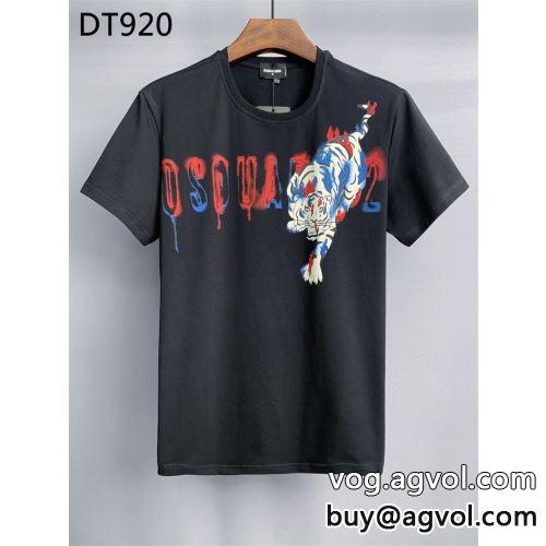 2022 2色可選 DSQUARED2コピー 個性派 着回し度抜群 半袖Tシャツ ディースクエアードコピー