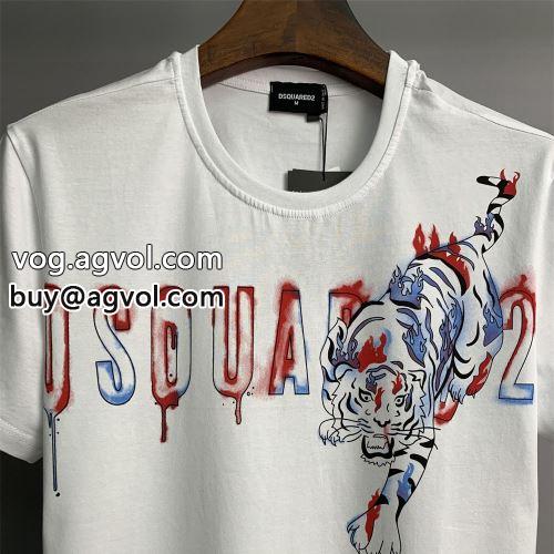 2022 2色可選 DSQUARED2コピー 個性派 着回し度抜群 半袖Tシャツ ディースクエアードコピー