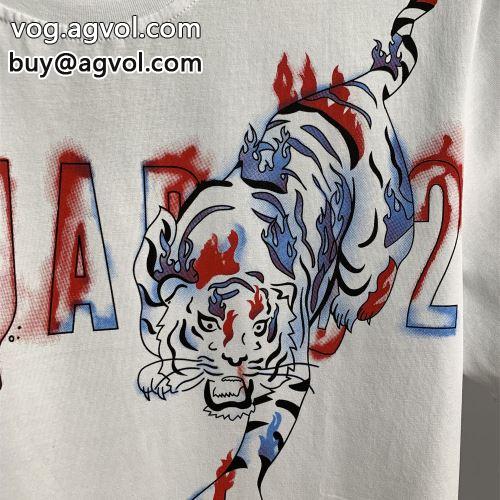 2022 2色可選 DSQUARED2コピー 個性派 着回し度抜群 半袖Tシャツ ディースクエアードコピー
