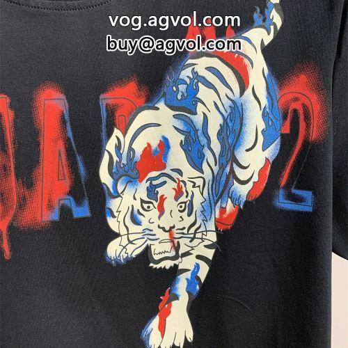 2022 2色可選 DSQUARED2コピー 個性派 着回し度抜群 半袖Tシャツ ディースクエアードコピー