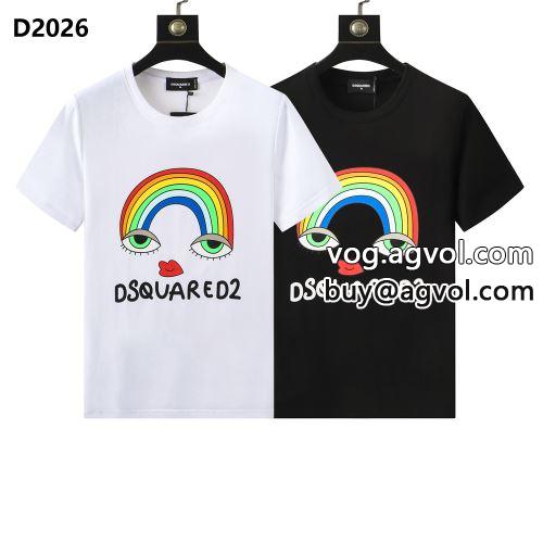  好評でした 魅力的  DSQUARED2コピー ディースクエアードコピー 2022 2色可選 半袖Tシャツ    