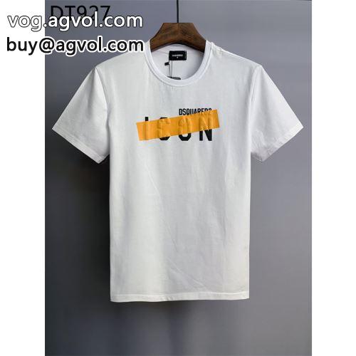 大人気再登場 快適 半袖Tシャツ DSQUARED2コピー ディースクエアードコピー 2022 2色可選