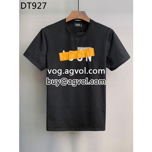 大人気再登場 快適 半袖Tシャツ DSQUARED2コピー ディースクエアードコピー 2022 2色可選