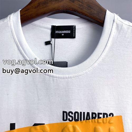 大人気再登場 快適 半袖Tシャツ DSQUARED2コピー ディースクエアードコピー 2022 2色可選