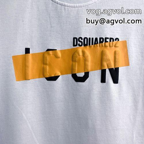 大人気再登場 快適 半袖Tシャツ DSQUARED2コピー ディースクエアードコピー 2022 2色可選