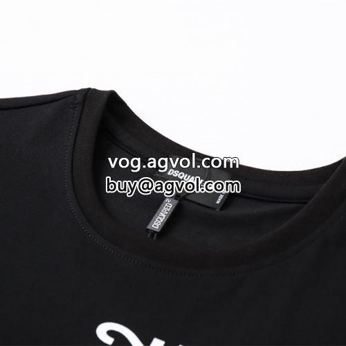 ずっと人気?  シンプル DSQUARED2コピー 半袖Tシャツ 2022 2色可選  ディースクエアードコピー
