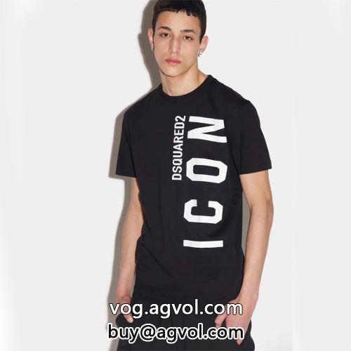 ずっと人気?  シンプル DSQUARED2コピー 半袖Tシャツ 2022 2色可選  ディースクエアードコピー