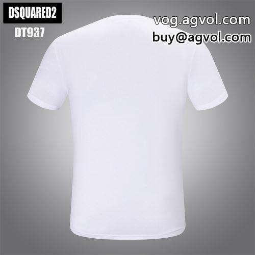 ディースクエアードコピー 肌に馴染みやすい DSQUARED2コピー 半袖Tシャツ 2022 2色可選 高評価の人気品