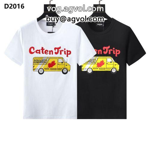  2022 2色可選  DSQUARED2コピー 半袖Tシャツ カッコいい印象を付ける ディースクエアードコピー コスパ最高のプライス    
