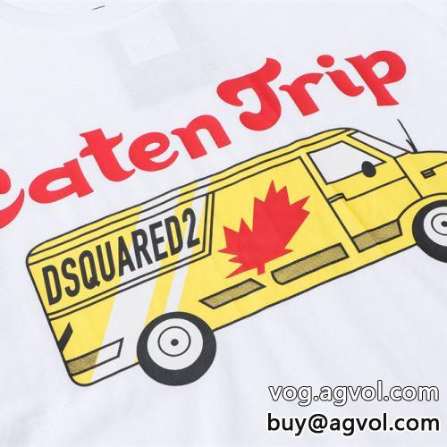 2022 2色可選  DSQUARED2コピー 半袖Tシャツ カッコいい印象を付ける ディースクエアードコピー コスパ最高のプライス