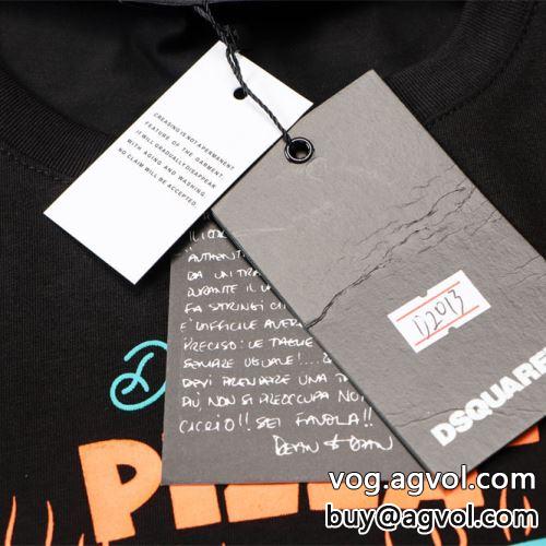 海外セレブ定番愛用 2022 2色可選 DSQUARED2コピー 半袖Tシャツ 着心地満点 ディースクエアードコピー