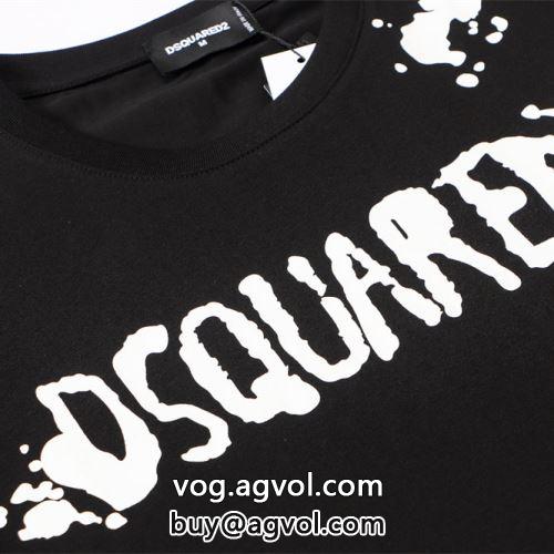 セレブ風 DSQUARED2コピー 半袖Tシャツ ディースクエアードコピー 2022 2色可選 ファッション 人気