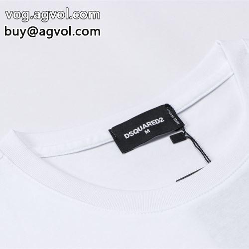 DSQUARED2コピー 半袖Tシャツスタイリッシュな印象 半袖Tシャツ ディースクエアードコピー 2022 お買い得品 2色可選