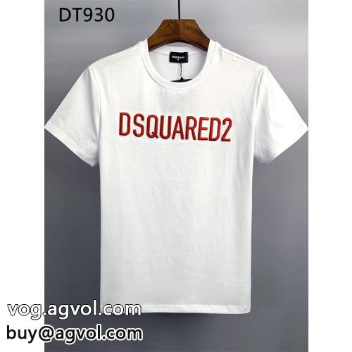 高級感あるボリュームのダウンジャケットが登場！ DSQUARED2コピー  半袖Tシャツ ディースクエアードコピー 個性派 2022 2色可選
