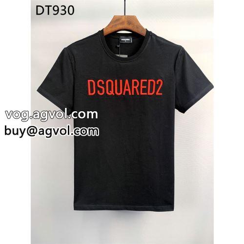 高級感あるボリュームのダウンジャケットが登場！ DSQUARED2コピー  半袖Tシャツ ディースクエアードコピー 個性派 2022 2色可選