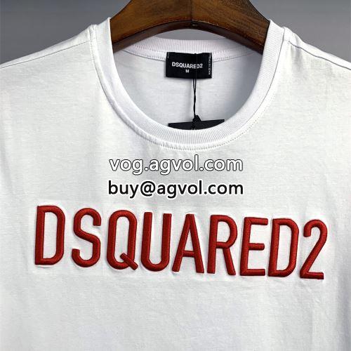 高級感あるボリュームのダウンジャケットが登場！ DSQUARED2コピー  半袖Tシャツ ディースクエアードコピー 個性派 2022 2色可選