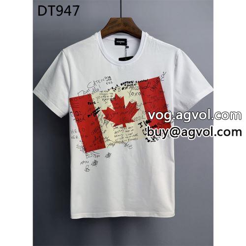 2022 2色可選  DSQUARED2コピー 半袖Tシャツ 快適な着心地 ディースクエアードコピー 大人キレイに仕立てる