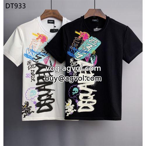  上質  ディースクエアードコピー 2022 DSQUARED2コピー 半袖Tシャツ好評でした  2色可選     