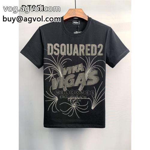 高品質 半袖Tシャツ2022 流行に関係なく長年愛用できる  DSQUARED2コピー ディースクエアードコピー 2色可選