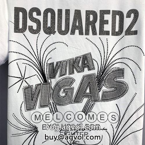 高品質 半袖Tシャツ2022 流行に関係なく長年愛用できる  DSQUARED2コピー ディースクエアードコピー 2色可選