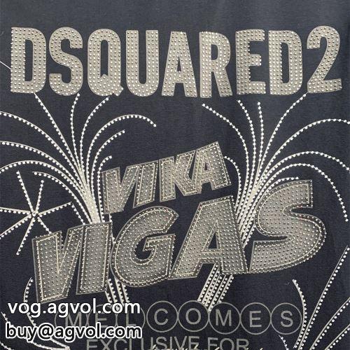 高品質 半袖Tシャツ2022 流行に関係なく長年愛用できる  DSQUARED2コピー ディースクエアードコピー 2色可選