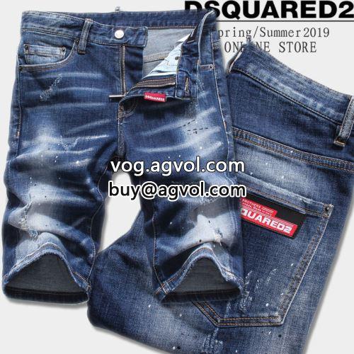  ダメージ加工 ジーンズ  DSQUARED2コピー ショートパンツ ディースクエアードコピー 2022    
