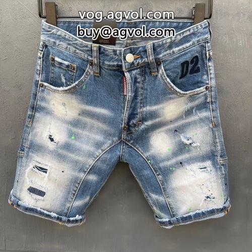  窮屈感はゼロ DSQUARED2コピー ショートパンツ 2022 ディースクエアードコピー ジーンズ 存在感のある     