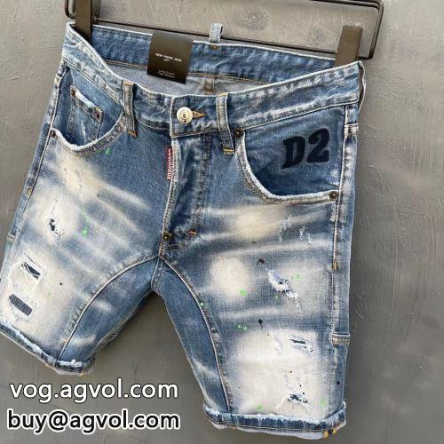 窮屈感はゼロ DSQUARED2コピー ショートパンツ 2022 ディースクエアードコピー ジーンズ 存在感のある