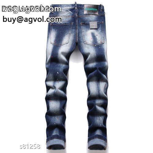 DSQUARED2コピー バックポケット付 ディースクエアードコピー 2022 コスパ最高のプライス ジーンズ