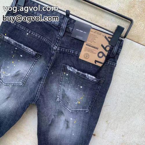スタイルアップ効果 2022 ディースクエアードコピー DSQUARED2コピー 個性的なデザイン ジーンズ