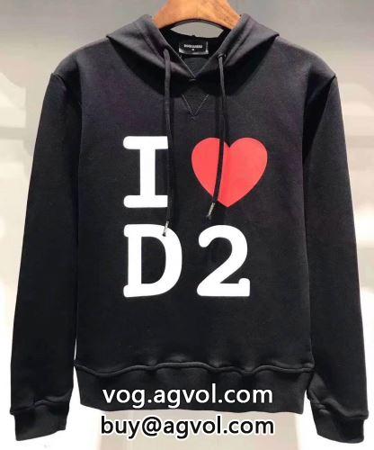 ボリュームネックフード付き パーカー ディースクエアードコピー 3色可選 2022 大人気再登場  DSQUARED2コピー