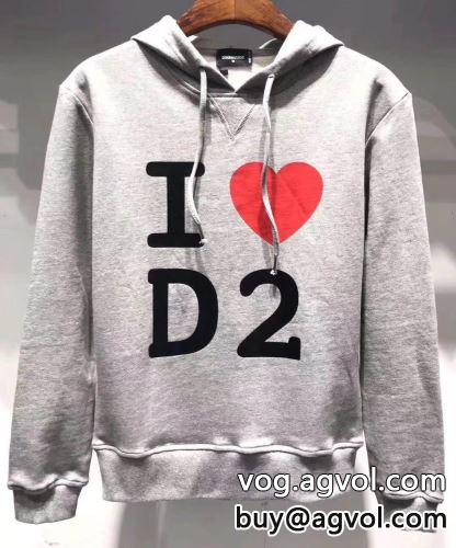 ボリュームネックフード付き パーカー ディースクエアードコピー 3色可選 2022 大人気再登場  DSQUARED2コピー