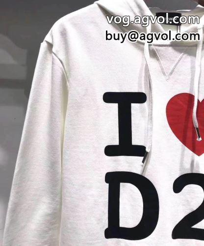 ボリュームネックフード付き パーカー ディースクエアードコピー 3色可選 2022 大人気再登場  DSQUARED2コピー