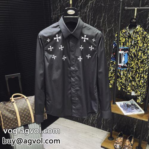  ジバンシィコピー 2022 セレブ愛用の超人気商品 長袖シャツ 2色可選 収縮性のある GIVENCHYコピー 