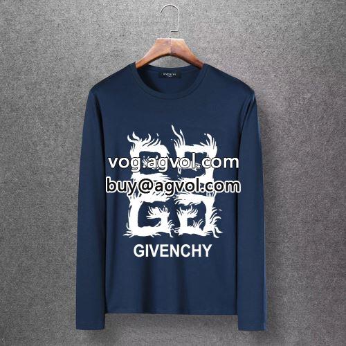 収縮性のある GIVENCHYコピー 長袖Tシャツ 自然な肌触り 2022 ジバンシィコピー 多色可選