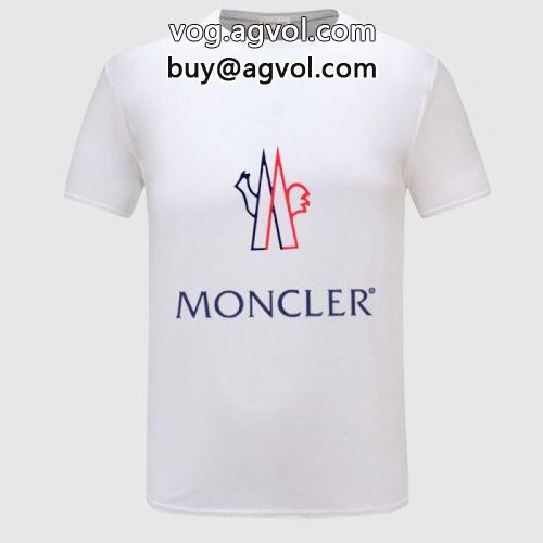 モンクレール偽物ブランド 2022 収縮性のある 綺麗に決まるフォルム！多色可選 半袖Tシャツ