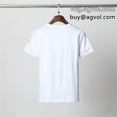 プリント 収縮性のある 極上の着心地 2022 半袖Tシャツ モンクレールスーパーコピー 2色可選