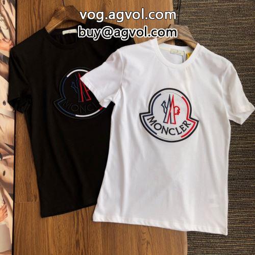 収縮性のある 半袖Tシャツ 2色可選 モンクレールコピー ドライ 2022 スタイリッシュな印象