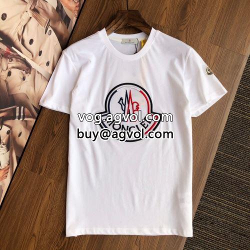 収縮性のある 半袖Tシャツ 2色可選 モンクレールコピー ドライ 2022 スタイリッシュな印象