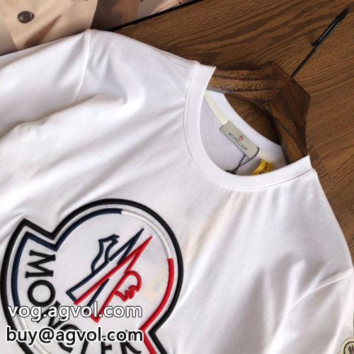 収縮性のある 半袖Tシャツ 2色可選 モンクレールコピー ドライ 2022 スタイリッシュな印象