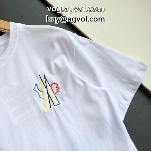 落ち着いた質感 2色可選 モンクレールブランドスーパーコピー モンクレール MONCLER 2022 レジャー 半袖Tシャツ 自然な肌触り
