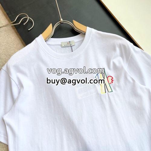 落ち着いた質感 2色可選 モンクレールブランドスーパーコピー モンクレール MONCLER 2022 レジャー 半袖Tシャツ 自然な肌触り
