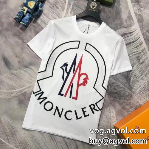 2色可選 完成度の高い逸品 モンクレール MONCLER 半袖Tシャツモンクレールコピー ラックスした雰囲気 2022 プリント