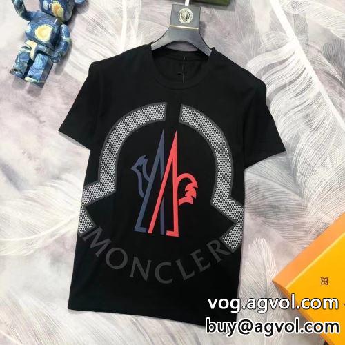 2色可選 完成度の高い逸品 モンクレール MONCLER 半袖Tシャツモンクレールコピー ラックスした雰囲気 2022 プリント