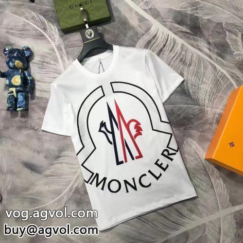 2色可選 完成度の高い逸品 モンクレール MONCLER 半袖Tシャツモンクレールコピー ラックスした雰囲気 2022 プリント