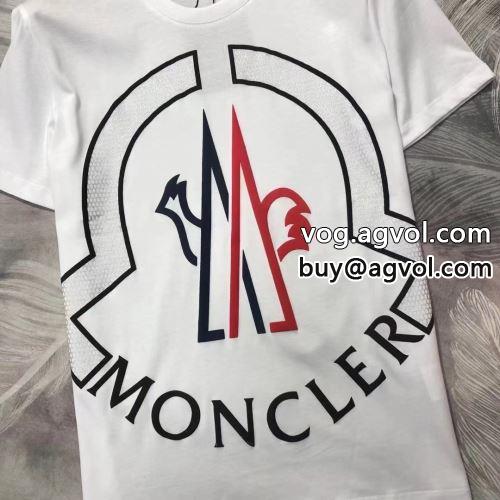2色可選 完成度の高い逸品 モンクレール MONCLER 半袖Tシャツモンクレールコピー ラックスした雰囲気 2022 プリント