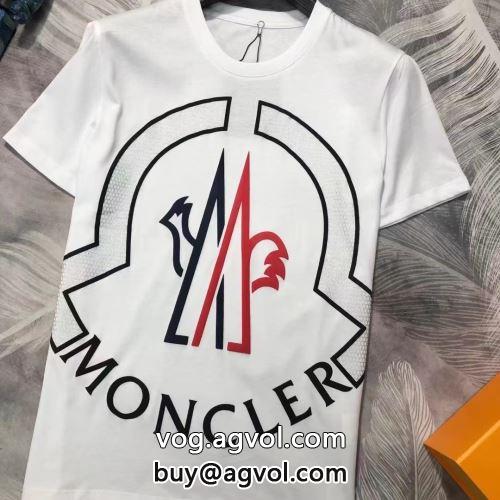 2色可選 完成度の高い逸品 モンクレール MONCLER 半袖Tシャツモンクレールコピー ラックスした雰囲気 2022 プリント