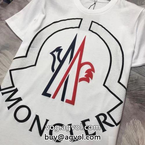 2色可選 完成度の高い逸品 モンクレール MONCLER 半袖Tシャツモンクレールコピー ラックスした雰囲気 2022 プリント