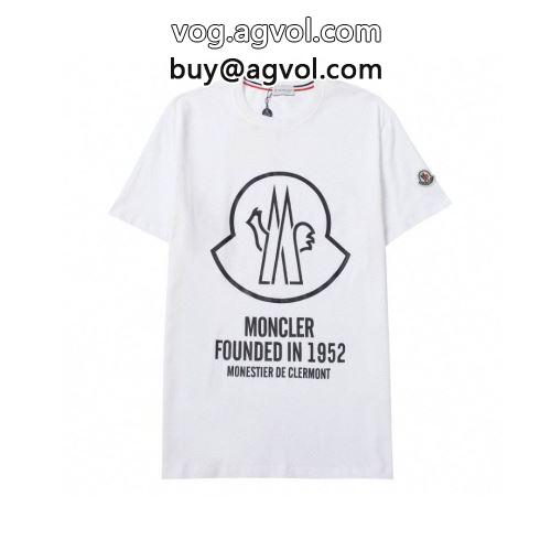 快適な着心地 モンクレール MONCLER 半袖Tシャツ 2022 プリント モンクレールスーパーコピー 2色可選