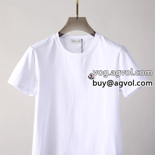半袖Tシャツ モンクレールコピー 衿裏チェック柄 2022 ブランド 使い勝手抜群 2色可選